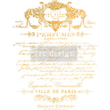 Decor Transfer Gold Foil Kacha Perfume Notes