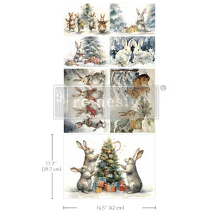 A3 Decoupage Fiber Pack Bunny Wonderland