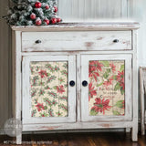 A3 Decoupage Fiber Pack Poinsettias