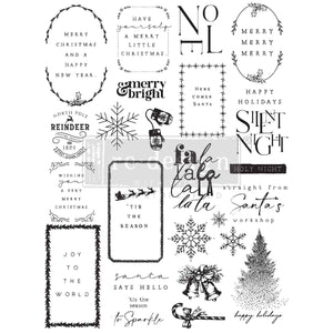 Decor Clear Stamp Here Comes Santa