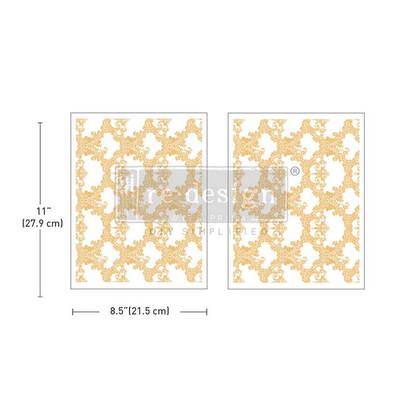 MIDDY FOIL TRANSFER® KACHA Golden Lacework