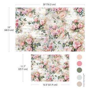 Decoupage Fiber Paper Set Rosy Reverie