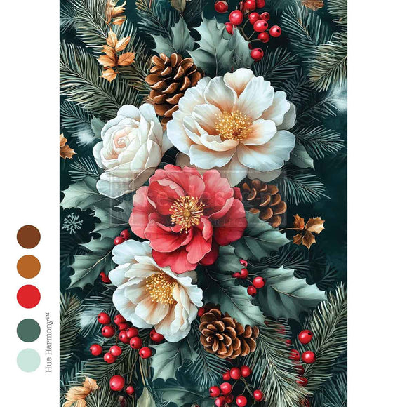 A4 Decoupage Fiber Winter's Grace
