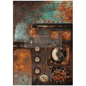 A1 Decoupage Fiber Aged Machinery