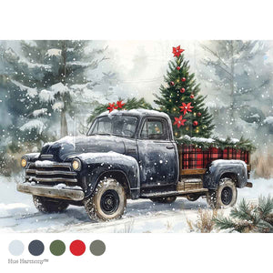A4 Decoupage Fiber Country Pines Delivery