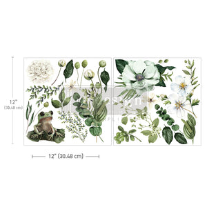 Maxi Décor Transfer Froggy Meadow Greens