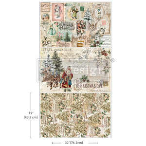 Decoupage Decor Tissue Paper Pack Holly Jolly Hideaway