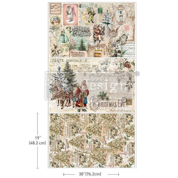 Decoupage Decor Tissue Paper Pack Holly Jolly Hideaway