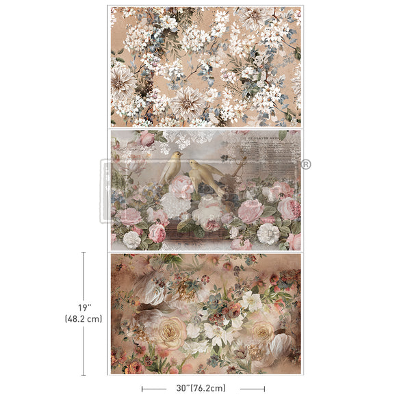 Decoupage Decor Tissue Paper Pack Romance In Bloom