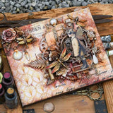 Finnabair A3 Decoupage Fiber Paper Southhampton Butterflies